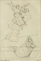 Picture 68 of 74 from Annales du musée et de l'école moderne des beaux-arts : recueil de gravures au trait, d'après les principaux ouvrages de peinture, sculpture, ou projets d'architecture, qui, chaque année, ont remporté le prix, soit aux écoles spéciales, soit aux concours nationaux : les productions des artistes en tous genres, qui, aux différentes expositions, ont été citées avec éloges : les morceaux les plus estimés ou inédits de la galerie de peinture : la suite complète de celle des antiques : édifices anciens et modernes, etc. (1800), leaf 269