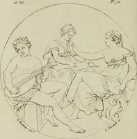 Picture 74 of 74 from Annales du musée et de l'école moderne des beaux-arts : recueil de gravures au trait, d'après les principaux ouvrages de peinture, sculpture, ou projets d'architecture, qui, chaque année, ont remporté le prix, soit aux écoles spéciales, soit aux concours nationaux : les productions des artistes en tous genres, qui, aux différentes expositions, ont été citées avec éloges : les morceaux les plus estimés ou inédits de la galerie de peinture : la suite complète de celle des antiques : édifices anciens et modernes, etc. (1800), leaf 293