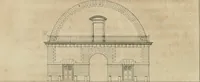 An illustration from Annales du musée et de l'école moderne des beaux-arts : recueil de gravures au trait, d'après les principaux ouvrages de peinture, sculpture, ou projets d'architecture, qui, chaque année, ont remporté le prix, soit aux écoles spéciales, soit aux concours nationaux : les productions des artistes en tous genres, qui, aux différentes expositions, ont été citées avec éloges : les morceaux les plus estimés ou inédits de la galerie de peinture : la suite complète de celle des antiques : édifices anciens et modernes, etc. (1800)