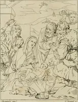 An illustration from Annales du musée et de l'école moderne des beaux-arts : recueil de gravures au trait, d'après les principaux ouvrages de peinture, sculpture, ou projets d'architecture, qui, chaque année, ont remporté le prix, soit aux écoles spéciales, soit aux concours nationaux : les productions des artistes en tous genres, qui, aux différentes expositions, ont été citées avec éloges : les morceaux les plus estimés ou inédits de la galerie de peinture : la suite complète de celle des antiques : édifices anciens et modernes, etc. (1800)