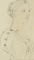 An illustration from Annales du musée et de l'école moderne des beaux-arts : recueil de gravures au trait, d'après les principaux ouvrages de peinture, sculpture, ou projets d'architecture, qui, chaque année, ont remporté le prix, soit aux écoles spéciales, soit aux concours nationaux : les productions des artistes en tous genres, qui, aux différentes expositions, ont été citées avec éloges : les morceaux les plus estimés ou inédits de la galerie de peinture : la suite complète de celle des antiques : édifices anciens et modernes, etc. (1800)