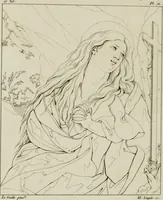 Picture 75 of 76 from Annales du musée et de l'école moderne des beaux-arts : recueil de gravures au trait, d'après les principaux ouvrages de peinture, sculpture, ou projets d'architecture, qui, chaque année, ont remporté le prix, soit aux écoles spéciales, soit aux concours nationaux : les productions des artistes en tous genres, qui, aux différentes expositions, ont été citées avec éloges : les morceaux les plus estimés ou inédits de la galerie de peinture : la suite complète de celle des antiques : édifices anciens et modernes, etc. (1800), leaf 277