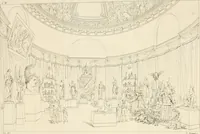 Picture 7 of 76 from Annales du musée et de l'école moderne des beaux-arts : recueil de gravures au trait, d'après les principaux ouvrages de peinture, sculpture, ou projets d'architecture, qui, chaque année, ont remporté le prix, soit aux écoles spéciales, soit aux concours nationaux : les productions des artistes en tous genres, qui, aux différentes expositions, ont été citées avec éloges : les morceaux les plus estimés ou inédits de la galerie de peinture : la suite complète de celle des antiques : édifices anciens et modernes, etc. (1800), leaf 30