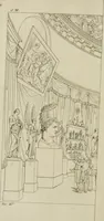 Picture 8 of 76 from Annales du musée et de l'école moderne des beaux-arts : recueil de gravures au trait, d'après les principaux ouvrages de peinture, sculpture, ou projets d'architecture, qui, chaque année, ont remporté le prix, soit aux écoles spéciales, soit aux concours nationaux : les productions des artistes en tous genres, qui, aux différentes expositions, ont été citées avec éloges : les morceaux les plus estimés ou inédits de la galerie de peinture : la suite complète de celle des antiques : édifices anciens et modernes, etc. (1800), leaf 31