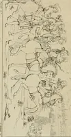 An illustration from Annales du musée et de l'école moderne des beaux-arts : recueil de gravures au trait, d'après les principaux ouvrages de peinture, sculpture, ou projets d'architecture, qui, chaque année, ont remporté le prix, soit aux écoles spéciales, soit aux concours nationaux : les productions des artistes en tous genres, qui, aux différentes expositions, ont été citées avec éloges : les morceaux les plus estimés ou inédits de la galerie de peinture : la suite complète de celle des antiques : édifices anciens et modernes, etc. (1800)