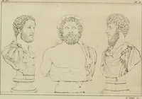 An illustration from Annales du musée et de l'école moderne des beaux-arts : recueil de gravures au trait, d'après les principaux ouvrages de peinture, sculpture, ou projets d'architecture, qui, chaque année, ont remporté le prix, soit aux écoles spéciales, soit aux concours nationaux : les productions des artistes en tous genres, qui, aux différentes expositions, ont été citées avec éloges : les morceaux les plus estimés ou inédits de la galerie de peinture : la suite complète de celle des antiques : édifices anciens et modernes, etc. (1800)