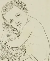 An illustration from Annales du musée et de l'école moderne des beaux-arts : recueil de gravures au trait, d'après les principaux ouvrages de peinture, sculpture, ou projets d'architecture, qui, chaque année, ont remporté le prix, soit aux écoles spéciales, soit aux concours nationaux : les productions des artistes en tous genres, qui, aux différentes expositions, ont été citées avec éloges : les morceaux les plus estimés ou inédits de la galerie de peinture : la suite complète de celle des antiques : édifices anciens et modernes, etc. (1800)