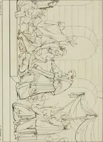 An illustration from Annales du musée et de l'école moderne des beaux-arts : recueil de gravures au trait, d'après les principaux ouvrages de peinture, sculpture, ou projets d'architecture, qui, chaque année, ont remporté le prix, soit aux écoles spéciales, soit aux concours nationaux : les productions des artistes en tous genres, qui, aux différentes expositions, ont été citées avec éloges : les morceaux les plus estimés ou inédits de la galerie de peinture : la suite complète de celle des antiques : édifices anciens et modernes, etc. (1800)