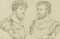 An illustration from Annales du musée et de l'école moderne des beaux-arts : recueil de gravures au trait, d'après les principaux ouvrages de peinture, sculpture, ou projets d'architecture, qui, chaque année, ont remporté le prix, soit aux écoles spéciales, soit aux concours nationaux : les productions des artistes en tous genres, qui, aux différentes expositions, ont été citées avec éloges : les morceaux les plus estimés ou inédits de la galerie de peinture : la suite complète de celle des antiques : édifices anciens et modernes, etc. (1800)