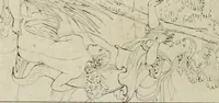 An illustration from Annales du musée et de l'école moderne des beaux-arts : recueil de gravures au trait, d'après les principaux ouvrages de peinture, sculpture, ou projets d'architecture, qui, chaque année, ont remporté le prix, soit aux écoles spéciales, soit aux concours nationaux : les productions des artistes en tous genres, qui, aux différentes expositions, ont été citées avec éloges : les morceaux les plus estimés ou inédits de la galerie de peinture : la suite complète de celle des antiques : édifices anciens et modernes, etc. (1800)