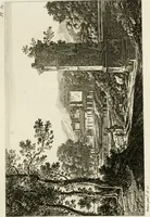 An illustration from Annales du musée et de l'école moderne des beaux-arts : recueil de gravures au trait, d'après les principaux ouvrages de peinture, sculpture, ou projets d'architecture, qui, chaque année, ont remporté le prix, soit aux écoles spéciales, soit aux concours nationaux : les productions des artistes en tous genres, qui, aux différentes expositions, ont été citées avec éloges : les morceaux les plus estimés ou inédits de la galerie de peinture : la suite complète de celle des antiques : édifices anciens et modernes, etc. (1800)