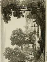 An illustration from Annales du musée et de l'école moderne des beaux-arts : recueil de gravures au trait, d'après les principaux ouvrages de peinture, sculpture, ou projets d'architecture, qui, chaque année, ont remporté le prix, soit aux écoles spéciales, soit aux concours nationaux : les productions des artistes en tous genres, qui, aux différentes expositions, ont été citées avec éloges : les morceaux les plus estimés ou inédits de la galerie de peinture : la suite complète de celle des antiques : édifices anciens et modernes, etc. (1800)