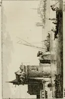 An illustration from Annales du musée et de l'école moderne des beaux-arts : recueil de gravures au trait, d'après les principaux ouvrages de peinture, sculpture, ou projets d'architecture, qui, chaque année, ont remporté le prix, soit aux écoles spéciales, soit aux concours nationaux : les productions des artistes en tous genres, qui, aux différentes expositions, ont été citées avec éloges : les morceaux les plus estimés ou inédits de la galerie de peinture : la suite complète de celle des antiques : édifices anciens et modernes, etc. (1800)