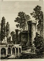 An illustration from Annales du musée et de l'école moderne des beaux-arts : recueil de gravures au trait, d'après les principaux ouvrages de peinture, sculpture, ou projets d'architecture, qui, chaque année, ont remporté le prix, soit aux écoles spéciales, soit aux concours nationaux : les productions des artistes en tous genres, qui, aux différentes expositions, ont été citées avec éloges : les morceaux les plus estimés ou inédits de la galerie de peinture : la suite complète de celle des antiques : édifices anciens et modernes, etc. (1800)