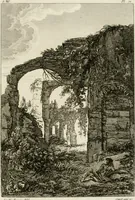 An illustration from Annales du musée et de l'école moderne des beaux-arts : recueil de gravures au trait, d'après les principaux ouvrages de peinture, sculpture, ou projets d'architecture, qui, chaque année, ont remporté le prix, soit aux écoles spéciales, soit aux concours nationaux : les productions des artistes en tous genres, qui, aux différentes expositions, ont été citées avec éloges : les morceaux les plus estimés ou inédits de la galerie de peinture : la suite complète de celle des antiques : édifices anciens et modernes, etc. (1800)
