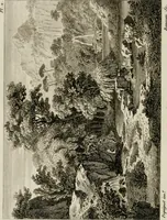 An illustration from Annales du musée et de l'école moderne des beaux-arts : recueil de gravures au trait, d'après les principaux ouvrages de peinture, sculpture, ou projets d'architecture, qui, chaque année, ont remporté le prix, soit aux écoles spéciales, soit aux concours nationaux : les productions des artistes en tous genres, qui, aux différentes expositions, ont été citées avec éloges : les morceaux les plus estimés ou inédits de la galerie de peinture : la suite complète de celle des antiques : édifices anciens et modernes, etc. (1800)