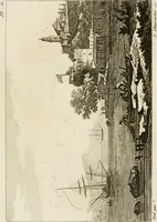 An illustration from Annales du musée et de l'école moderne des beaux-arts : recueil de gravures au trait, d'après les principaux ouvrages de peinture, sculpture, ou projets d'architecture, qui, chaque année, ont remporté le prix, soit aux écoles spéciales, soit aux concours nationaux : les productions des artistes en tous genres, qui, aux différentes expositions, ont été citées avec éloges : les morceaux les plus estimés ou inédits de la galerie de peinture : la suite complète de celle des antiques : édifices anciens et modernes, etc. (1800)