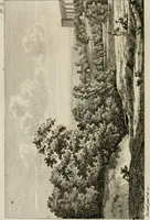 An illustration from Annales du musée et de l'école moderne des beaux-arts : recueil de gravures au trait, d'après les principaux ouvrages de peinture, sculpture, ou projets d'architecture, qui, chaque année, ont remporté le prix, soit aux écoles spéciales, soit aux concours nationaux : les productions des artistes en tous genres, qui, aux différentes expositions, ont été citées avec éloges : les morceaux les plus estimés ou inédits de la galerie de peinture : la suite complète de celle des antiques : édifices anciens et modernes, etc. (1800)