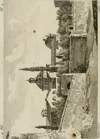 An illustration from Annales du musée et de l'école moderne des beaux-arts : recueil de gravures au trait, d'après les principaux ouvrages de peinture, sculpture, ou projets d'architecture, qui, chaque année, ont remporté le prix, soit aux écoles spéciales, soit aux concours nationaux : les productions des artistes en tous genres, qui, aux différentes expositions, ont été citées avec éloges : les morceaux les plus estimés ou inédits de la galerie de peinture : la suite complète de celle des antiques : édifices anciens et modernes, etc. (1800)