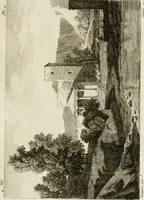 An illustration from Annales du musée et de l'école moderne des beaux-arts : recueil de gravures au trait, d'après les principaux ouvrages de peinture, sculpture, ou projets d'architecture, qui, chaque année, ont remporté le prix, soit aux écoles spéciales, soit aux concours nationaux : les productions des artistes en tous genres, qui, aux différentes expositions, ont été citées avec éloges : les morceaux les plus estimés ou inédits de la galerie de peinture : la suite complète de celle des antiques : édifices anciens et modernes, etc. (1800)
