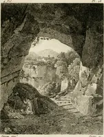An illustration from Annales du musée et de l'école moderne des beaux-arts : recueil de gravures au trait, d'après les principaux ouvrages de peinture, sculpture, ou projets d'architecture, qui, chaque année, ont remporté le prix, soit aux écoles spéciales, soit aux concours nationaux : les productions des artistes en tous genres, qui, aux différentes expositions, ont été citées avec éloges : les morceaux les plus estimés ou inédits de la galerie de peinture : la suite complète de celle des antiques : édifices anciens et modernes, etc. (1800)