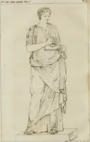 Picture 43 of 71 from Annales du musée et de l'école moderne des beaux-arts : recueil de gravures au trait, d'après les principaux ouvrages de peinture, sculpture, ou projets d'architecture, qui, chaque année, ont remporté le prix, soit aux écoles spéciales, soit aux concours nationaux : les productions des artistes en tous genres, qui, aux différentes expositions, ont été citées avec éloges : les morceaux les plus estimés ou inédits de la galerie de peinture : la suite complète de celle des antiques : édifices anciens et modernes, etc. (1800), leaf 185
