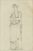 Picture 63 of 71 from Annales du musée et de l'école moderne des beaux-arts : recueil de gravures au trait, d'après les principaux ouvrages de peinture, sculpture, ou projets d'architecture, qui, chaque année, ont remporté le prix, soit aux écoles spéciales, soit aux concours nationaux : les productions des artistes en tous genres, qui, aux différentes expositions, ont été citées avec éloges : les morceaux les plus estimés ou inédits de la galerie de peinture : la suite complète de celle des antiques : édifices anciens et modernes, etc. (1800), leaf 265