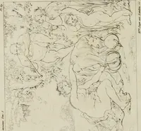 An illustration from Annales du musée et de l'école moderne des beaux-arts : recueil de gravures au trait, d'après les principaux ouvrages de peinture, sculpture, ou projets d'architecture, qui, chaque année, ont remporté le prix, soit aux écoles spéciales, soit aux concours nationaux : les productions des artistes en tous genres, qui, aux différentes expositions, ont été citées avec éloges : les morceaux les plus estimés ou inédits de la galerie de peinture : la suite complète de celle des antiques : édifices anciens et modernes, etc. (1800)