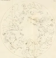 Picture 7 of 71 from Annales du musée et de l'école moderne des beaux-arts : recueil de gravures au trait, d'après les principaux ouvrages de peinture, sculpture, ou projets d'architecture, qui, chaque année, ont remporté le prix, soit aux écoles spéciales, soit aux concours nationaux : les productions des artistes en tous genres, qui, aux différentes expositions, ont été citées avec éloges : les morceaux les plus estimés ou inédits de la galerie de peinture : la suite complète de celle des antiques : édifices anciens et modernes, etc. (1800), leaf 40