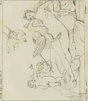 An illustration from Annales du musée et de l'école moderne des beaux-arts : recueil de gravures au trait, d'après les principaux ouvrages de peinture, sculpture, ou projets d'architecture, qui, chaque année, ont remporté le prix, soit aux écoles spéciales, soit aux concours nationaux : les productions des artistes en tous genres, qui, aux différentes expositions, ont été citées avec éloges : les morceaux les plus estimés ou inédits de la galerie de peinture : la suite complète de celle des antiques : édifices anciens et modernes, etc. (1800)