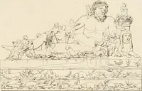 Picture 1 of 73 from Annales du musée et de l'école moderne des beaux-arts : recueil de gravures au trait, d'après les principaux ouvrages de peinture, sculpture, ou projets d'architecture, qui, chaque année, ont remporté le prix, soit aux écoles spéciales, soit aux concours nationaux : les productions des artistes en tous genres, qui, aux différentes expositions, ont été citées avec éloges : les morceaux les plus estimés ou inédits de la galerie de peinture : la suite complète de celle des antiques : édifices anciens et modernes, etc. (1800), leaf 12