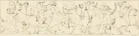 An illustration from Annales du musée et de l'école moderne des beaux-arts : recueil de gravures au trait, d'après les principaux ouvrages de peinture, sculpture, ou projets d'architecture, qui, chaque année, ont remporté le prix, soit aux écoles spéciales, soit aux concours nationaux : les productions des artistes en tous genres, qui, aux différentes expositions, ont été citées avec éloges : les morceaux les plus estimés ou inédits de la galerie de peinture : la suite complète de celle des antiques : édifices anciens et modernes, etc. (1800)