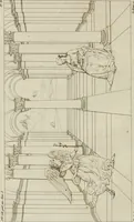 An illustration from Annales du musée et de l'école moderne des beaux-arts : recueil de gravures au trait, d'après les principaux ouvrages de peinture, sculpture, ou projets d'architecture, qui, chaque année, ont remporté le prix, soit aux écoles spéciales, soit aux concours nationaux : les productions des artistes en tous genres, qui, aux différentes expositions, ont été citées avec éloges : les morceaux les plus estimés ou inédits de la galerie de peinture : la suite complète de celle des antiques : édifices anciens et modernes, etc. (1800)