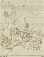 Picture 50 of 73 from Annales du musée et de l'école moderne des beaux-arts : recueil de gravures au trait, d'après les principaux ouvrages de peinture, sculpture, ou projets d'architecture, qui, chaque année, ont remporté le prix, soit aux écoles spéciales, soit aux concours nationaux : les productions des artistes en tous genres, qui, aux différentes expositions, ont été citées avec éloges : les morceaux les plus estimés ou inédits de la galerie de peinture : la suite complète de celle des antiques : édifices anciens et modernes, etc. (1800), leaf 195