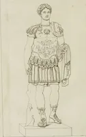 An illustration from Annales du musée et de l'école moderne des beaux-arts : recueil de gravures au trait, d'après les principaux ouvrages de peinture, sculpture, ou projets d'architecture, qui, chaque année, ont remporté le prix, soit aux écoles spéciales, soit aux concours nationaux : les productions des artistes en tous genres, qui, aux différentes expositions, ont été citées avec éloges : les morceaux les plus estimés ou inédits de la galerie de peinture : la suite complète de celle des antiques : édifices anciens et modernes, etc. (1800)