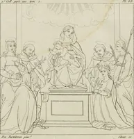 Picture 66 of 73 from Annales du musée et de l'école moderne des beaux-arts : recueil de gravures au trait, d'après les principaux ouvrages de peinture, sculpture, ou projets d'architecture, qui, chaque année, ont remporté le prix, soit aux écoles spéciales, soit aux concours nationaux : les productions des artistes en tous genres, qui, aux différentes expositions, ont été citées avec éloges : les morceaux les plus estimés ou inédits de la galerie de peinture : la suite complète de celle des antiques : édifices anciens et modernes, etc. (1800), leaf 251