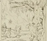 An illustration from Annales du musée et de l'école moderne des beaux-arts : recueil de gravures au trait, d'après les principaux ouvrages de peinture, sculpture, ou projets d'architecture, qui, chaque année, ont remporté le prix, soit aux écoles spéciales, soit aux concours nationaux : les productions des artistes en tous genres, qui, aux différentes expositions, ont été citées avec éloges : les morceaux les plus estimés ou inédits de la galerie de peinture : la suite complète de celle des antiques : édifices anciens et modernes, etc. (1800)