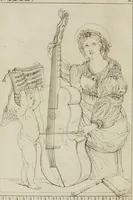 An illustration from Annales du musée et de l'école moderne des beaux-arts : recueil de gravures au trait, d'après les principaux ouvrages de peinture, sculpture, ou projets d'architecture, qui, chaque année, ont remporté le prix, soit aux écoles spéciales, soit aux concours nationaux : les productions des artistes en tous genres, qui, aux différentes expositions, ont été citées avec éloges : les morceaux les plus estimés ou inédits de la galerie de peinture : la suite complète de celle des antiques : édifices anciens et modernes, etc. (1800)