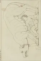 An illustration from Annales du musée et de l'école moderne des beaux-arts : recueil de gravures au trait, d'après les principaux ouvrages de peinture, sculpture, ou projets d'architecture, qui, chaque année, ont remporté le prix, soit aux écoles spéciales, soit aux concours nationaux : les productions des artistes en tous genres, qui, aux différentes expositions, ont été citées avec éloges : les morceaux les plus estimés ou inédits de la galerie de peinture : la suite complète de celle des antiques : édifices anciens et modernes, etc. (1800)
