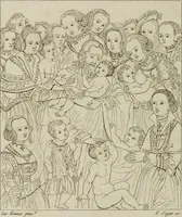 Picture 25 of 92 from Annales du musée et de l'école moderne des beaux-arts : recueil de gravures au trait, d'après les principaux ouvrages de peinture, sculpture, ou projets d'architecture, qui, chaque année, ont remporté le prix, soit aux écoles spéciales, soit aux concours nationaux : les productions des artistes en tous genres, qui, aux différentes expositions, ont été citées avec éloges : les morceaux les plus estimés ou inédits de la galerie de peinture : la suite complète de celle des antiques : édifices anciens et modernes, etc. (1800), leaf 107