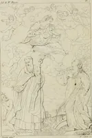 Picture 1 of 92 from Annales du musée et de l'école moderne des beaux-arts : recueil de gravures au trait, d'après les principaux ouvrages de peinture, sculpture, ou projets d'architecture, qui, chaque année, ont remporté le prix, soit aux écoles spéciales, soit aux concours nationaux : les productions des artistes en tous genres, qui, aux différentes expositions, ont été citées avec éloges : les morceaux les plus estimés ou inédits de la galerie de peinture : la suite complète de celle des antiques : édifices anciens et modernes, etc. (1800), leaf 11