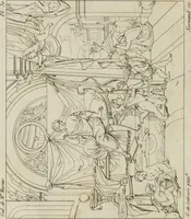 Picture 30 of 92 from Annales du musée et de l'école moderne des beaux-arts : recueil de gravures au trait, d'après les principaux ouvrages de peinture, sculpture, ou projets d'architecture, qui, chaque année, ont remporté le prix, soit aux écoles spéciales, soit aux concours nationaux : les productions des artistes en tous genres, qui, aux différentes expositions, ont été citées avec éloges : les morceaux les plus estimés ou inédits de la galerie de peinture : la suite complète de celle des antiques : édifices anciens et modernes, etc. (1800), leaf 127