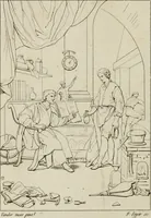 Picture 34 of 92 from Annales du musée et de l'école moderne des beaux-arts : recueil de gravures au trait, d'après les principaux ouvrages de peinture, sculpture, ou projets d'architecture, qui, chaque année, ont remporté le prix, soit aux écoles spéciales, soit aux concours nationaux : les productions des artistes en tous genres, qui, aux différentes expositions, ont été citées avec éloges : les morceaux les plus estimés ou inédits de la galerie de peinture : la suite complète de celle des antiques : édifices anciens et modernes, etc. (1800), leaf 143