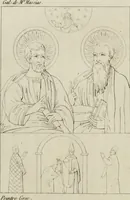 Picture 47 of 92 from Annales du musée et de l'école moderne des beaux-arts : recueil de gravures au trait, d'après les principaux ouvrages de peinture, sculpture, ou projets d'architecture, qui, chaque année, ont remporté le prix, soit aux écoles spéciales, soit aux concours nationaux : les productions des artistes en tous genres, qui, aux différentes expositions, ont été citées avec éloges : les morceaux les plus estimés ou inédits de la galerie de peinture : la suite complète de celle des antiques : édifices anciens et modernes, etc. (1800), leaf 191
