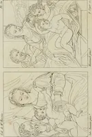 Picture 52 of 92 from Annales du musée et de l'école moderne des beaux-arts : recueil de gravures au trait, d'après les principaux ouvrages de peinture, sculpture, ou projets d'architecture, qui, chaque année, ont remporté le prix, soit aux écoles spéciales, soit aux concours nationaux : les productions des artistes en tous genres, qui, aux différentes expositions, ont été citées avec éloges : les morceaux les plus estimés ou inédits de la galerie de peinture : la suite complète de celle des antiques : édifices anciens et modernes, etc. (1800), leaf 207