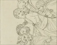 Picture 54 of 92 from Annales du musée et de l'école moderne des beaux-arts : recueil de gravures au trait, d'après les principaux ouvrages de peinture, sculpture, ou projets d'architecture, qui, chaque année, ont remporté le prix, soit aux écoles spéciales, soit aux concours nationaux : les productions des artistes en tous genres, qui, aux différentes expositions, ont été citées avec éloges : les morceaux les plus estimés ou inédits de la galerie de peinture : la suite complète de celle des antiques : édifices anciens et modernes, etc. (1800), leaf 211