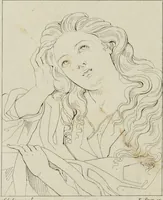 Picture 58 of 92 from Annales du musée et de l'école moderne des beaux-arts : recueil de gravures au trait, d'après les principaux ouvrages de peinture, sculpture, ou projets d'architecture, qui, chaque année, ont remporté le prix, soit aux écoles spéciales, soit aux concours nationaux : les productions des artistes en tous genres, qui, aux différentes expositions, ont été citées avec éloges : les morceaux les plus estimés ou inédits de la galerie de peinture : la suite complète de celle des antiques : édifices anciens et modernes, etc. (1800), leaf 219