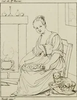 Picture 67 of 92 from Annales du musée et de l'école moderne des beaux-arts : recueil de gravures au trait, d'après les principaux ouvrages de peinture, sculpture, ou projets d'architecture, qui, chaque année, ont remporté le prix, soit aux écoles spéciales, soit aux concours nationaux : les productions des artistes en tous genres, qui, aux différentes expositions, ont été citées avec éloges : les morceaux les plus estimés ou inédits de la galerie de peinture : la suite complète de celle des antiques : édifices anciens et modernes, etc. (1800), leaf 243