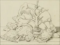 Picture 80 of 92 from Annales du musée et de l'école moderne des beaux-arts : recueil de gravures au trait, d'après les principaux ouvrages de peinture, sculpture, ou projets d'architecture, qui, chaque année, ont remporté le prix, soit aux écoles spéciales, soit aux concours nationaux : les productions des artistes en tous genres, qui, aux différentes expositions, ont été citées avec éloges : les morceaux les plus estimés ou inédits de la galerie de peinture : la suite complète de celle des antiques : édifices anciens et modernes, etc. (1800), leaf 275