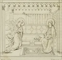 Picture 82 of 92 from Annales du musée et de l'école moderne des beaux-arts : recueil de gravures au trait, d'après les principaux ouvrages de peinture, sculpture, ou projets d'architecture, qui, chaque année, ont remporté le prix, soit aux écoles spéciales, soit aux concours nationaux : les productions des artistes en tous genres, qui, aux différentes expositions, ont été citées avec éloges : les morceaux les plus estimés ou inédits de la galerie de peinture : la suite complète de celle des antiques : édifices anciens et modernes, etc. (1800), leaf 279